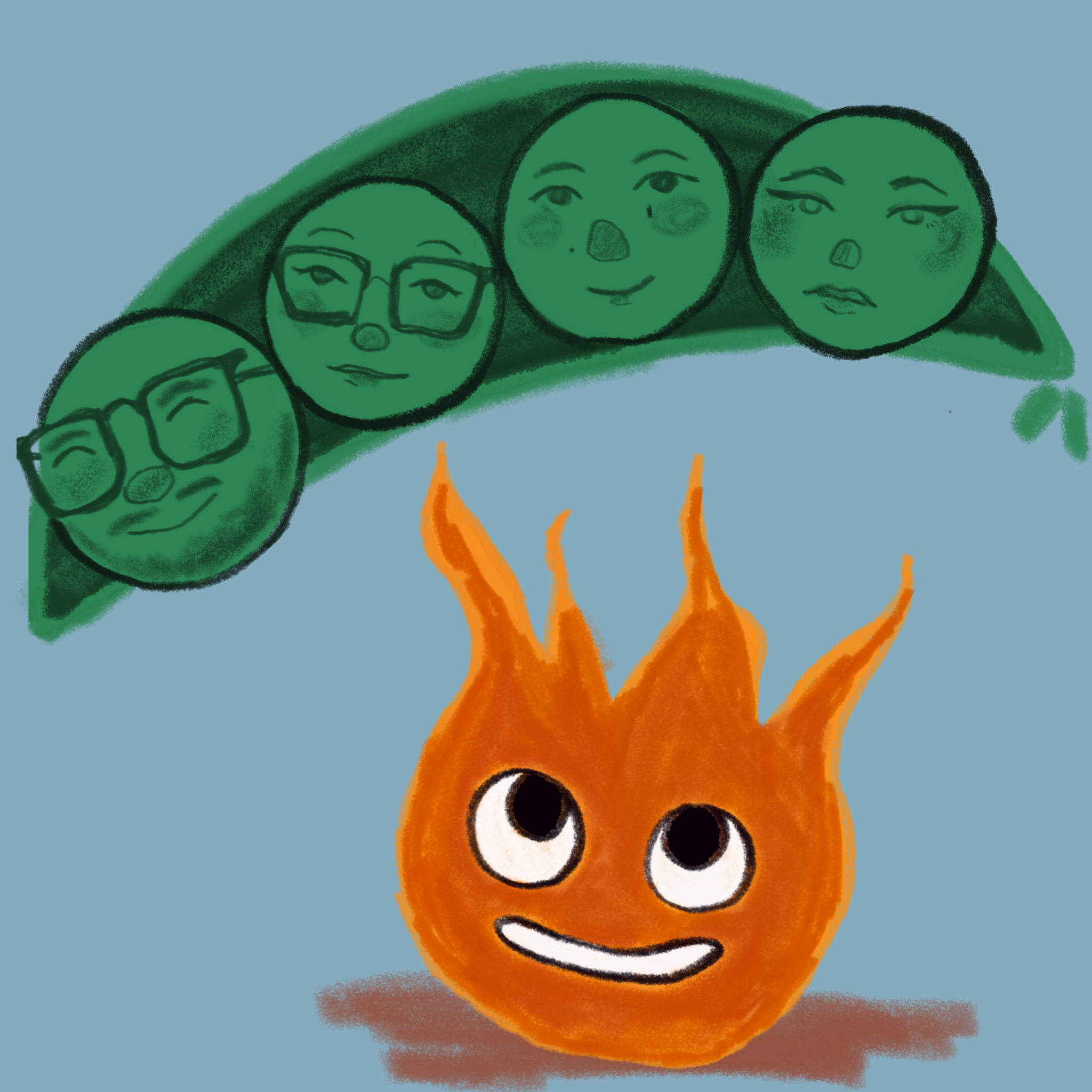 Illustration of Team Peapod